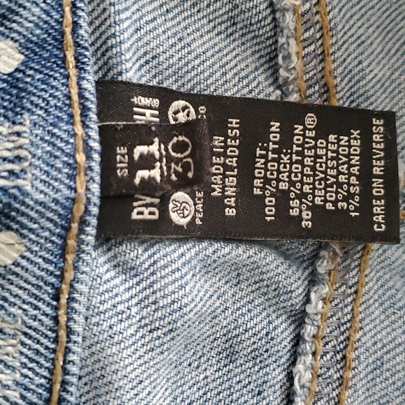 By Rewash women's super high rise mom jeans distressed shorts size 11 - Picture 4 of 10